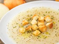 Френска лучена крем супа от праз лук